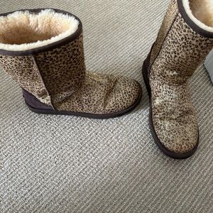 UGG Leopard Print Winter Boots